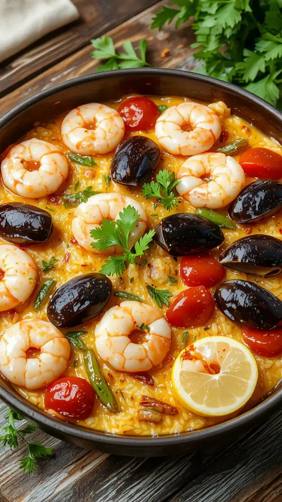 seafood infused crispy rice perfection