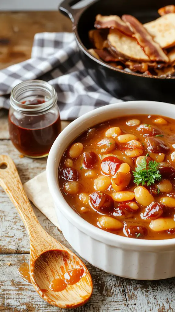 slow baked savory beans