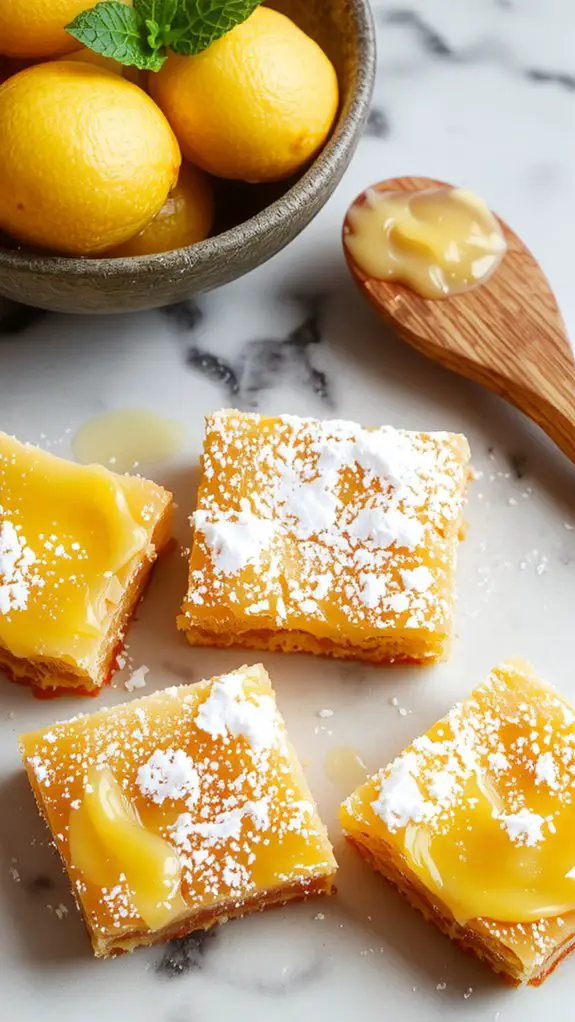 tangy sweet citrus squares