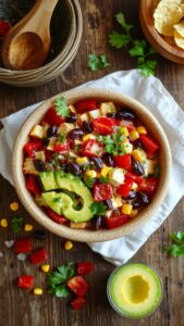 tasty bean salsa dip