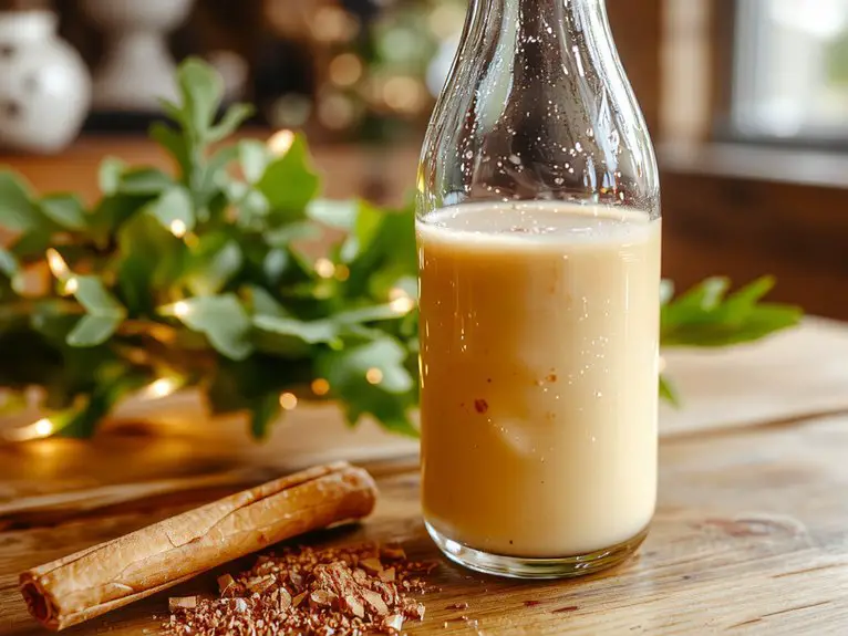 coconut rum holiday drink