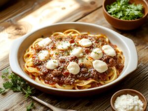 creamy cheesy pasta bake