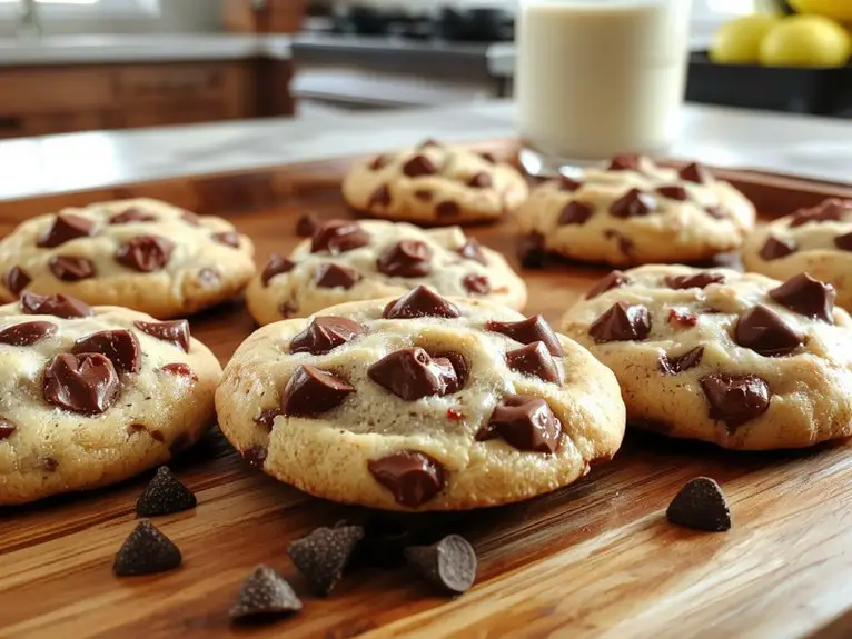 homemade chocolate chip cookies