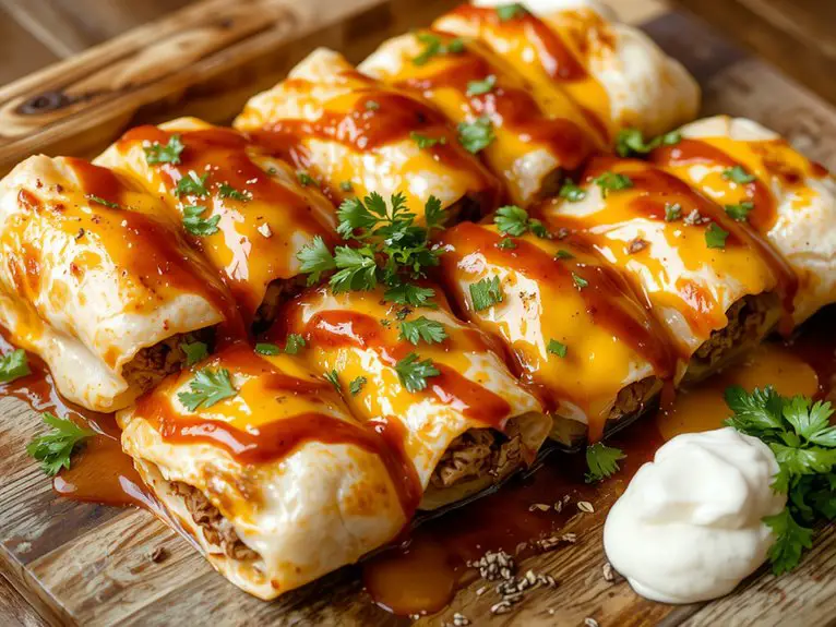 savory cheese filled rolls