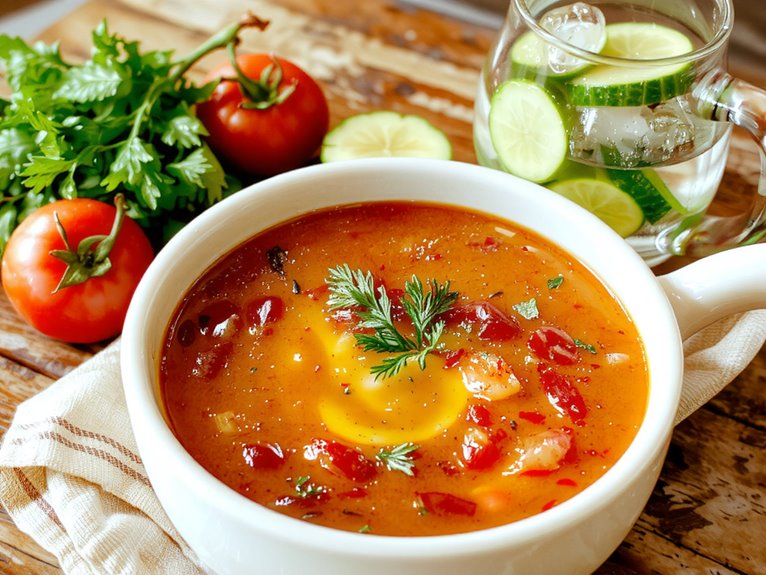 chilled spanish vegetable soup