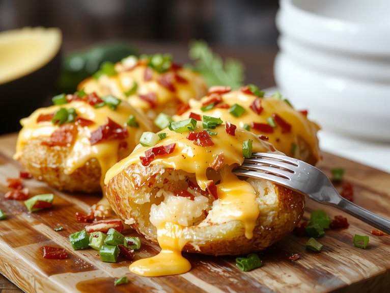 creamy cheesy baked potatoes