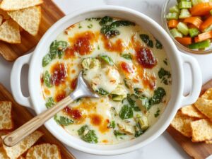 creamy cheesy vegetable dip