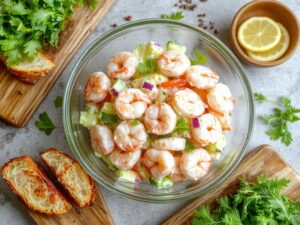 creamy seafood dish preparation
