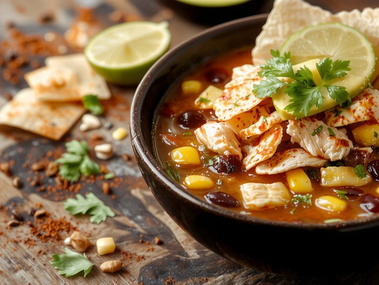 flavorful chicken soup dish