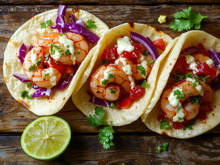 fresh flavorful shrimp tacos