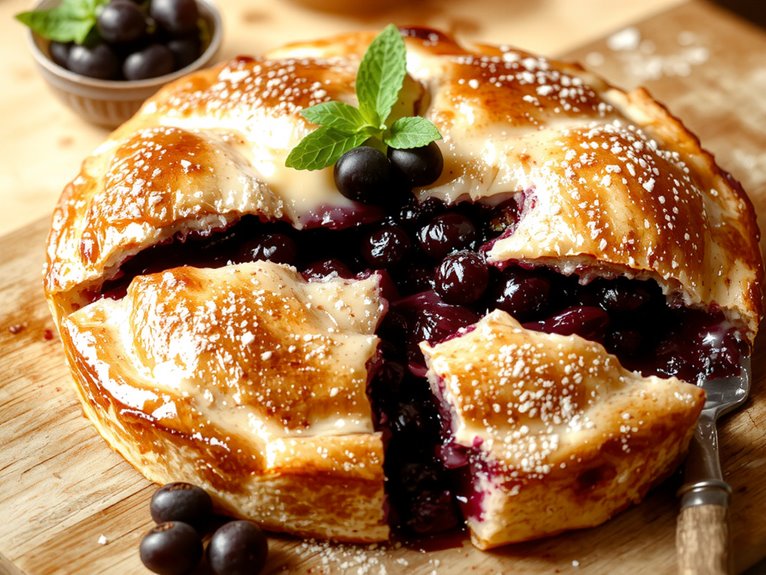 homemade blueberry pie recipe