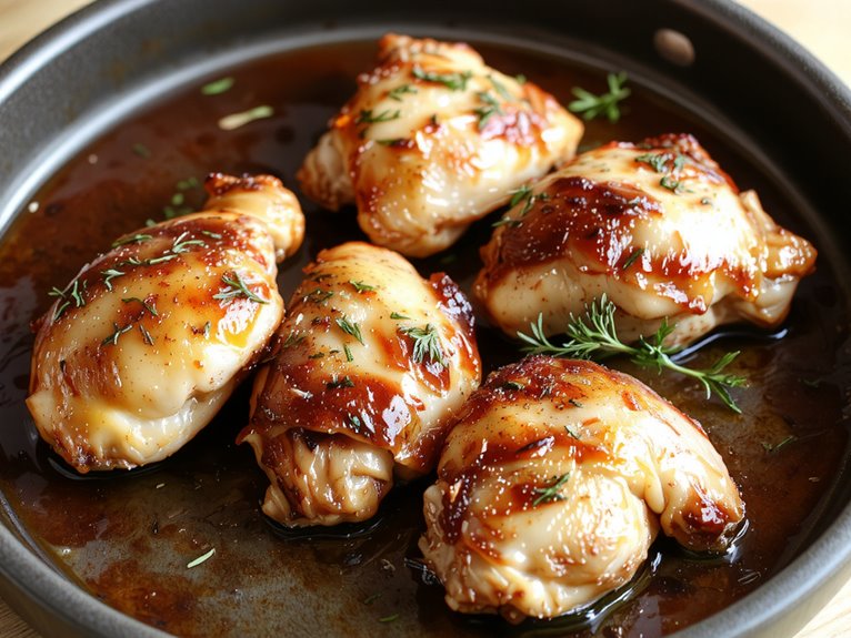 juicy crispy flavored thighs