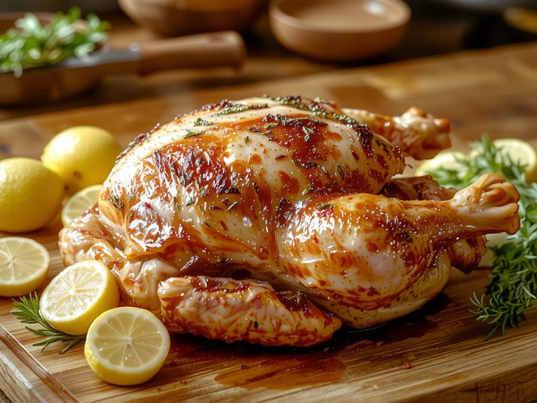 juicy herb rubbed chicken