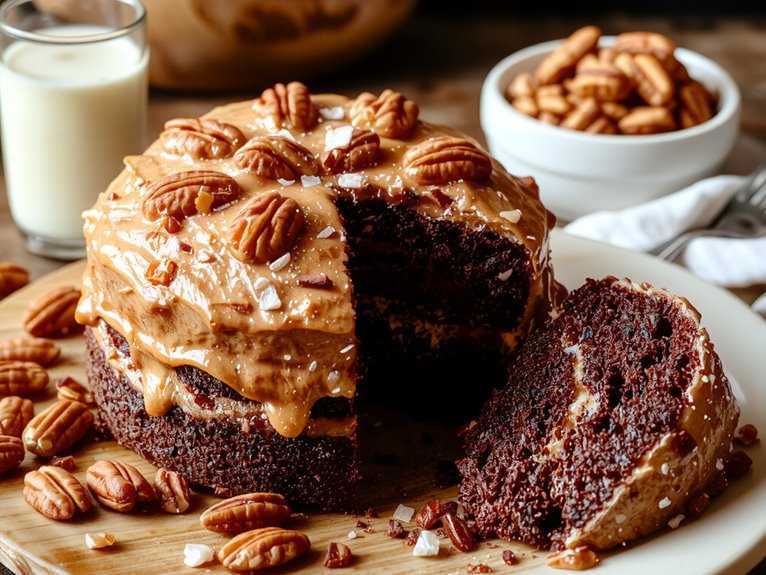 rich chocolate layered dessert