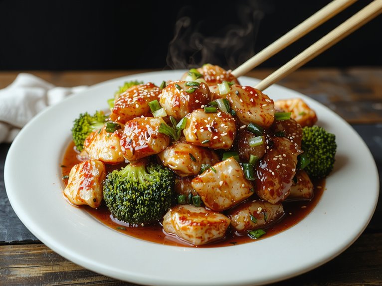 savory chicken broccoli meal