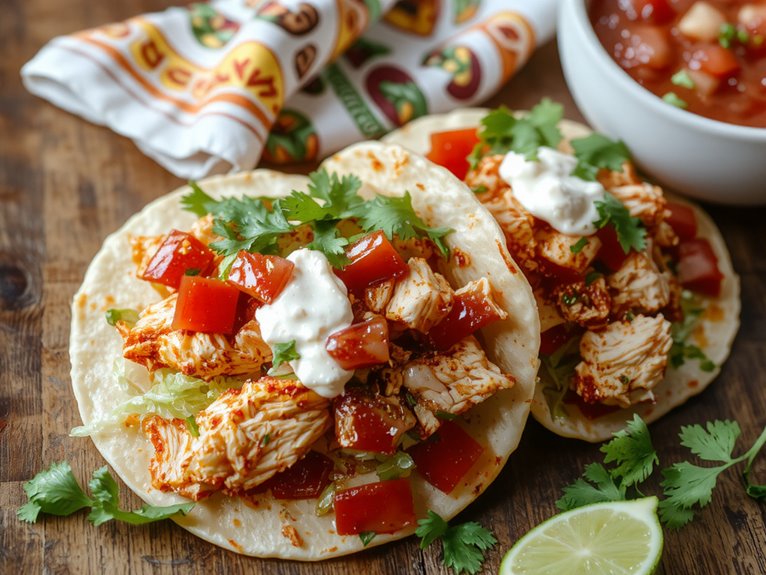 savory chicken tacos recipe