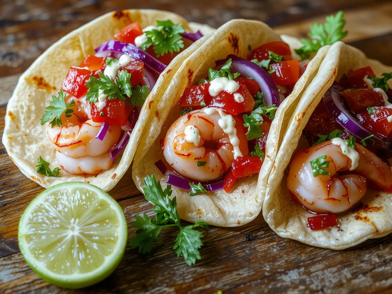 savory seafood taco dish