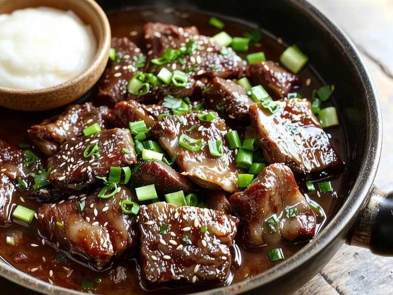 savory sweet beef dish