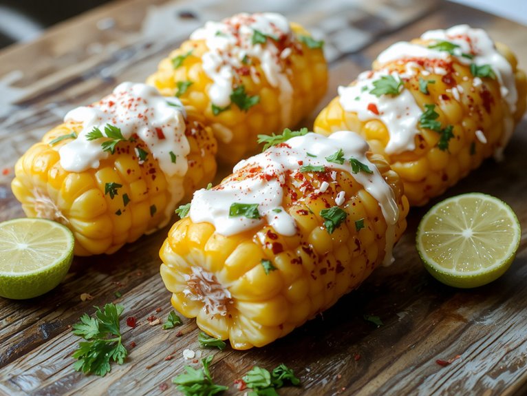 smoky creamy tangy corn