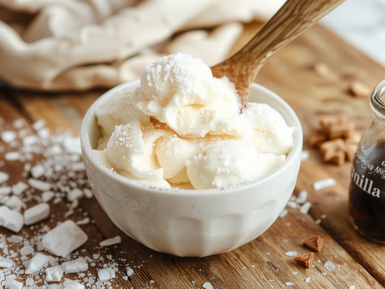 snowy winter dessert treat